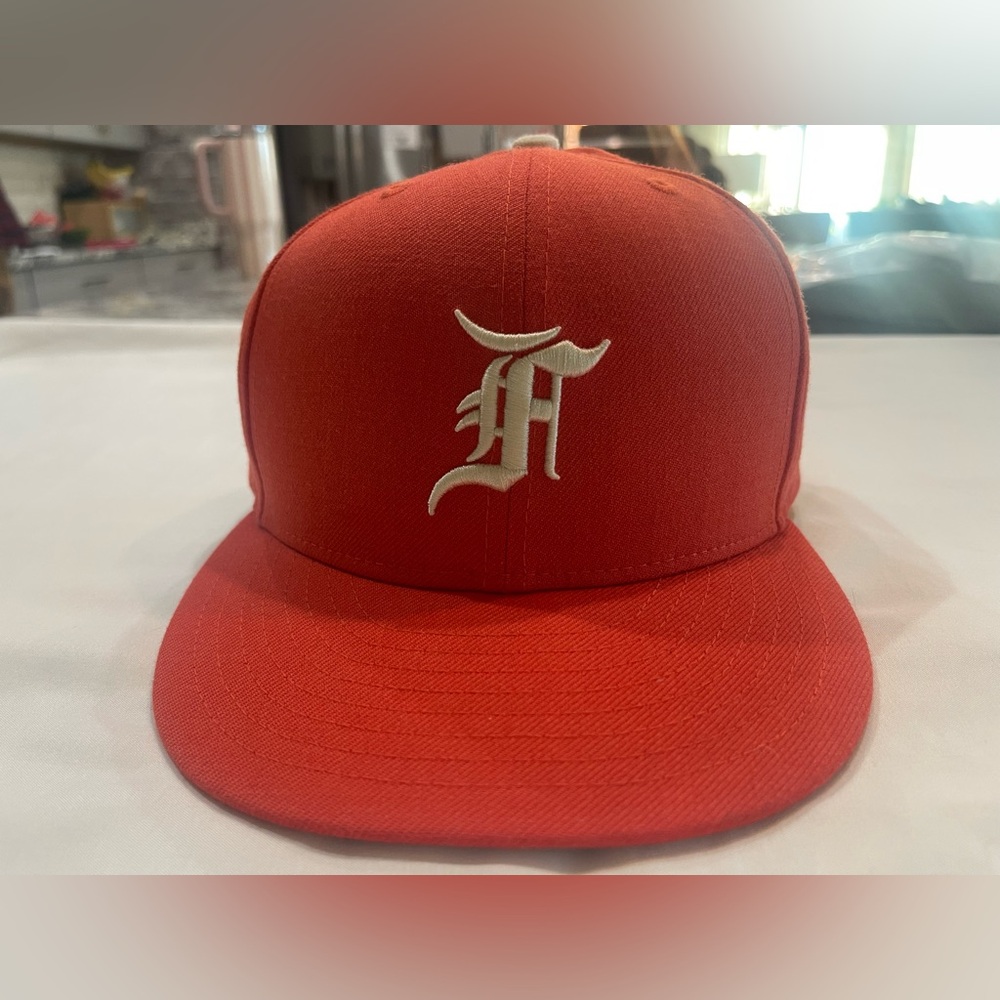Fear of God 7 59Fifty New Era Hat Fitted Cap Orange MLB FOG